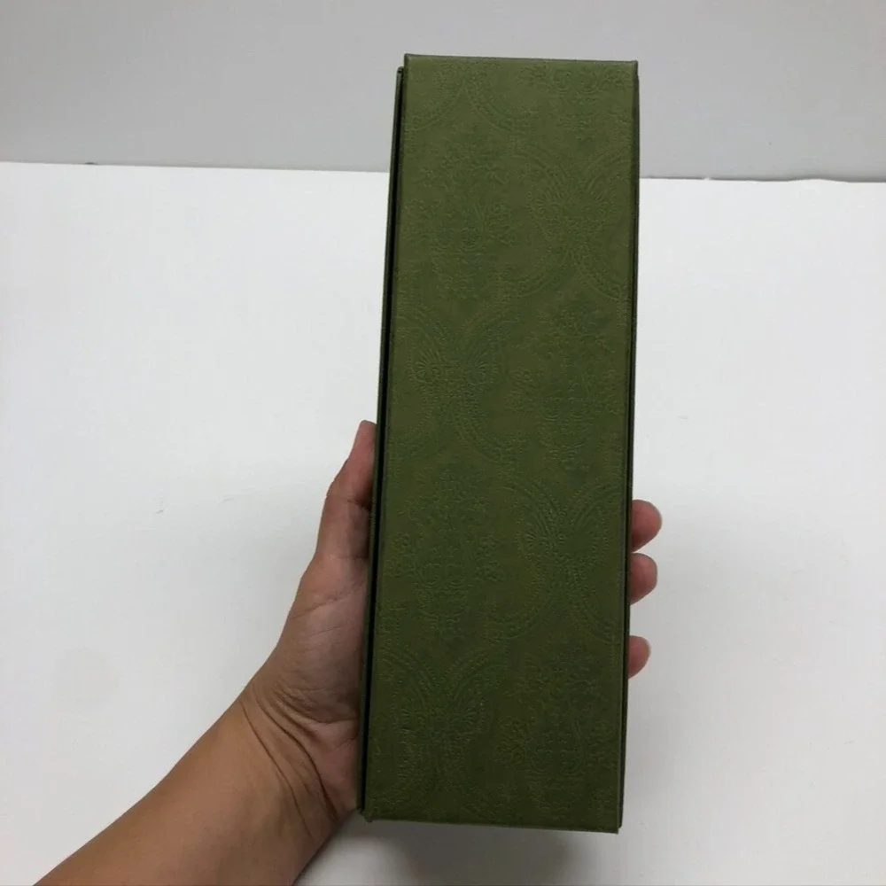 Authentic Gucci Gift‎ Box Green Empty Storage Rectangle Small 3.5x10.5x1.5